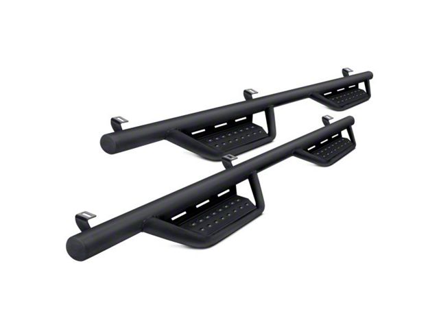 N-Fab Cab Length RS Nerf Side Step Bars; Textured Black (22-24 Frontier Crew Cab)