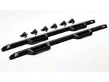 N-Fab EpYx Cab Length Nerf Side Step Bars; Textured Black (07-18 Jeep Wrangler JK 2-Door)