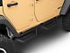 N-Fab Cab Length RS Nerf Side Step Bars; Textured Black (07-18 Jeep Wrangler JK 4-Door)