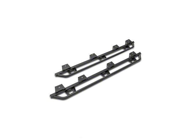 N-Fab Cab Length Trail Sliders; Textured Black (05-15 Tacoma Double Cab)