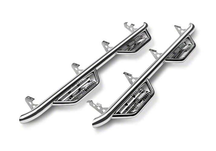 N Fab Tundra Cab Length Podium Nerf Side Step Bars Polished Stainless Hpt Cc Ss