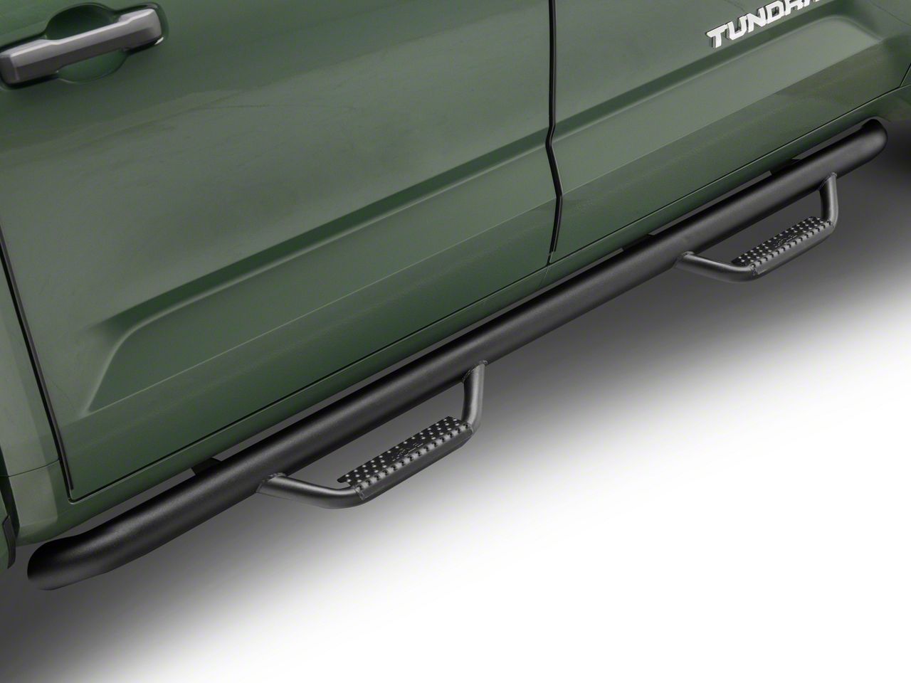 Rough Country Tundra Wheel to Wheel Nerf Side Step Bars; Black RCT0786CC (07-21  Tundra CrewMax)