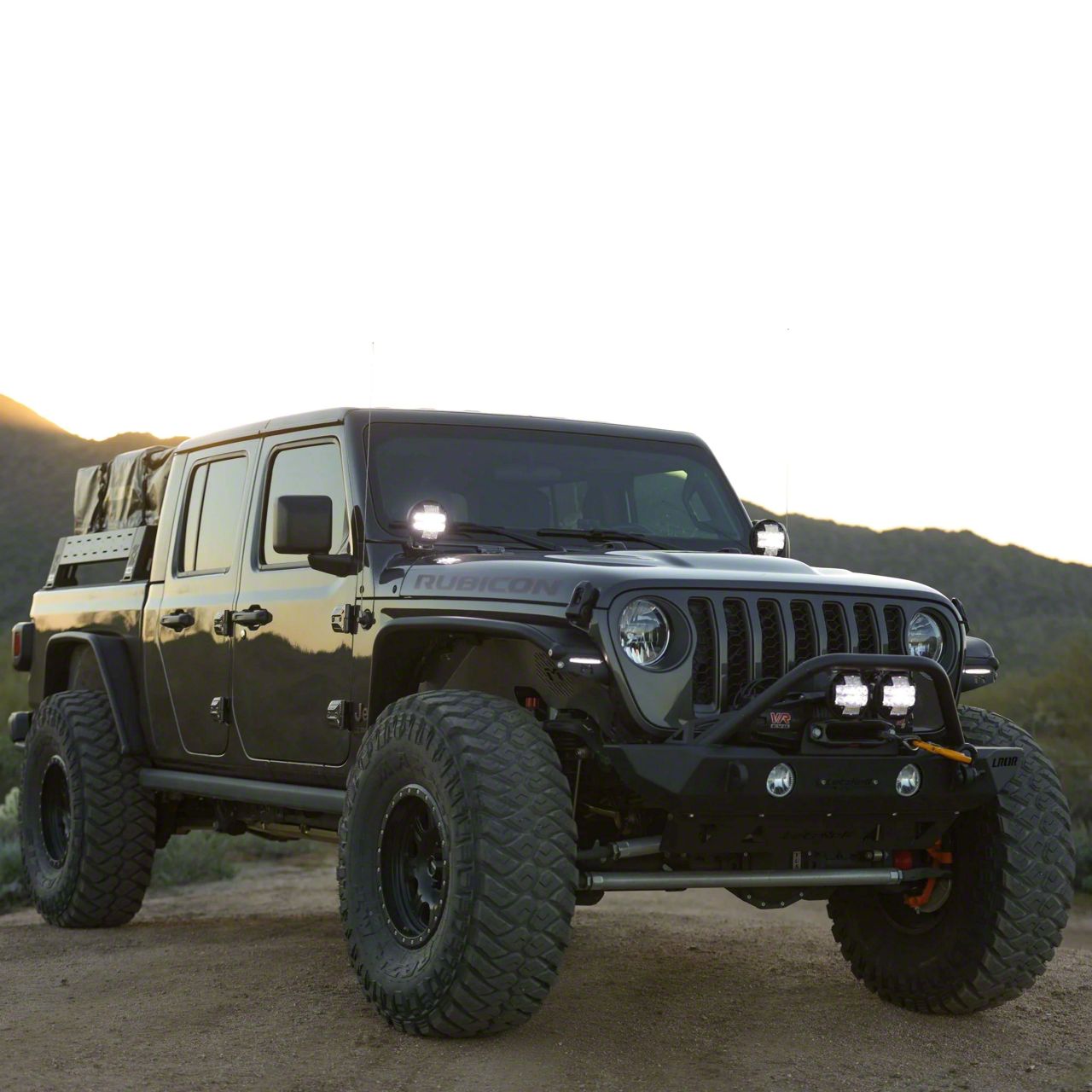 Nacho Offroad Technology Jeep Wrangler A-Pillar Light Kit; Combo White ...