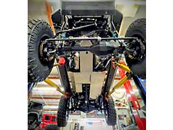 Next Venture Motorsports Belly Skid Plates; Bare Aluminum (20-24 3.0L EcoDiesel Jeep Gladiator JT)