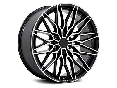 Niche Calabria 6 Gloss Black with Machined Lip 6-Lug Wheel; 20x9.5; 30mm Offset (03-09 4Runner)