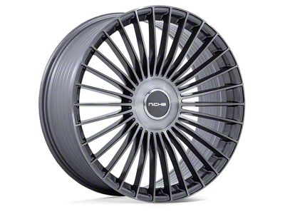 Niche Serene Gloss Titanium Brushed 6-Lug Wheel; 24x10; 30mm Offset (04-15 Titan)