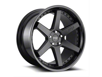 Niche Altair Gloss Black with Matte Black Lip 6-Lug Wheel; 22x10; 30mm Offset (22-24 Bronco Raptor)