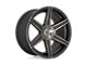 Niche Carina Matte Machined Double Dark Tint 6-Lug Wheel; 24x10; 30mm Offset (22-24 Bronco Raptor)