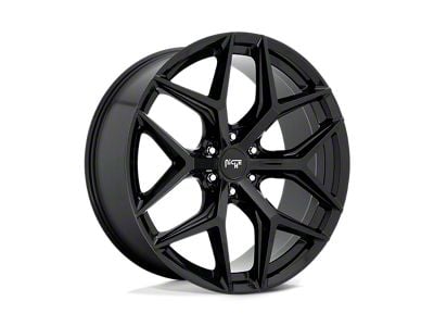 Niche Vice SUV Gloss Black 6-Lug Wheel; 24x10; 30mm Offset (22-24 Bronco Raptor)