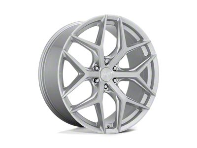 Niche Vice SUV Gloss Silver Brushed 6-Lug Wheel; 24x10; 30mm Offset (22-24 Bronco Raptor)