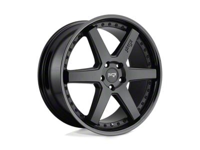 Niche Altair Gloss Black with Matte Black Wheel; 19x10; 40mm Offset (84-01 Jeep Cherokee XJ)