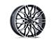 Niche Calabria 5 Gloss Black Machined Wheel; 20x10.5; 40mm Offset (84-01 Jeep Cherokee XJ)