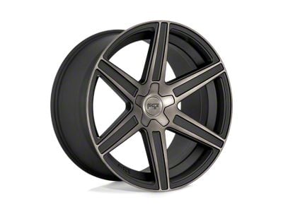 Niche Carina Matte Machined Double Dark Tint Wheel; 20x10.5; 40mm Offset (84-01 Jeep Cherokee XJ)