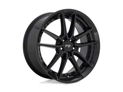 Niche DFS Gloss Black Wheel; 17x8; 40mm Offset (84-01 Jeep Cherokee XJ)