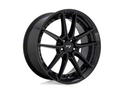 Niche DFS Gloss Black Wheel; 18x9.5; 35mm Offset (84-01 Jeep Cherokee XJ)