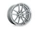 Niche DFS Gloss Silver Machined Wheel; 20x10.5; 40mm Offset (84-01 Jeep Cherokee XJ)