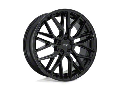 Niche Gamma Gloss Black Wheel; 18x8; 40mm Offset (84-01 Jeep Cherokee XJ)