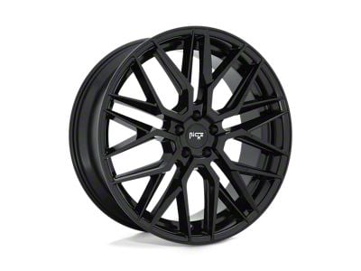 Niche Gamma Gloss Black Wheel; 24x10; 35mm Offset (84-01 Jeep Cherokee XJ)