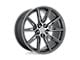 Niche Gemello Gloss Anthracite Machined Wheel; 20x10.5; 40mm Offset (84-01 Jeep Cherokee XJ)