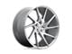 Niche Invert Gloss Silver Machined Wheel; 20x10.5; 45mm Offset (84-01 Jeep Cherokee XJ)