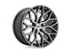 Niche Mazzanti Gloss Black Brushed Face Wheel; 19x8.5; 25mm Offset (84-01 Jeep Cherokee XJ)