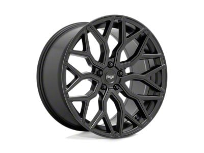 Niche Mazzanti Matte Black Wheel; 22x10; 35mm Offset (84-01 Jeep Cherokee XJ)