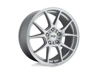 Niche Messina Gloss Silver Wheel; 18x8; 40mm Offset (84-01 Jeep Cherokee XJ)