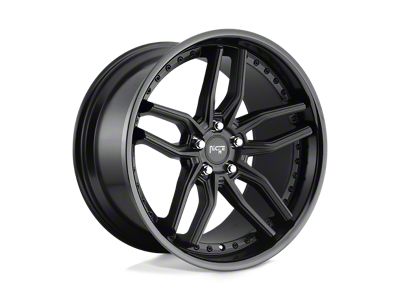 Niche Methos Gloss Black with Matte Black Wheel; 20x10.5; 40mm Offset (84-01 Jeep Cherokee XJ)