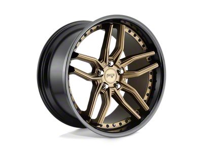 Niche Methos Matte Bronze with Black Bead Ring Wheel; 19x9.5; 35mm Offset (84-01 Jeep Cherokee XJ)