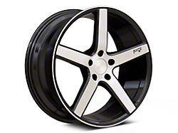 Niche Milan Gloss Black Brushed Wheel; 18x8; 40mm Offset (84-01 Jeep Cherokee XJ)