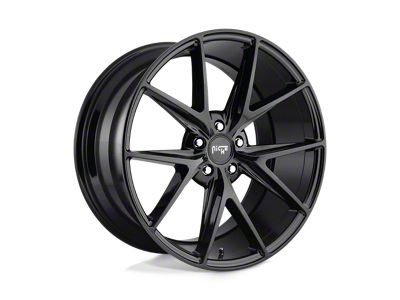 Niche Misano Gloss Black Wheel; 22x9; 42mm Offset (84-01 Jeep Cherokee XJ)