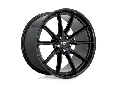 Niche Rainier Gloss Black Wheel; 18x8; 40mm Offset (84-01 Jeep Cherokee XJ)