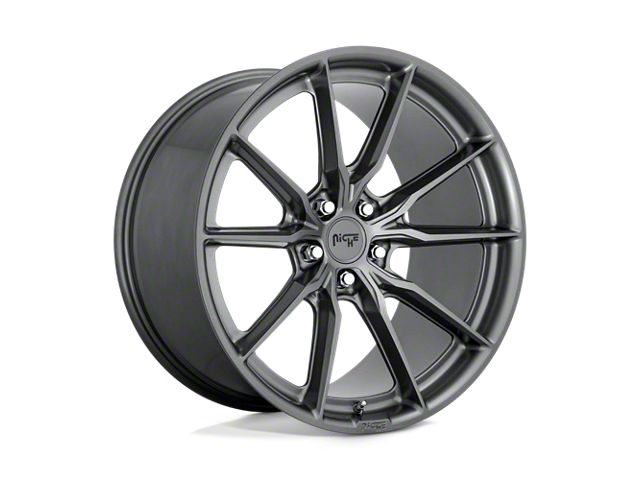 Niche Rainier Matte Anthracite Wheel; 18x8 (84-01 Jeep Cherokee XJ)