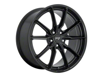 Niche Rainier Matte Black Wheel; 18x8; 25mm Offset (84-01 Jeep Cherokee XJ)