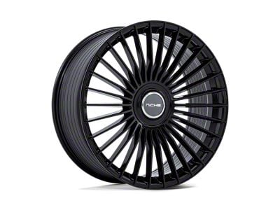 Niche Serene Gloss Black Wheel; 20x10.5; 40mm Offset (84-01 Jeep Cherokee XJ)