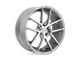 Niche Targa Gloss Silver Machined Wheel; 17x8; 40mm Offset (84-01 Jeep Cherokee XJ)