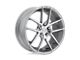 Niche Targa Gloss Silver Machined Wheel; 20x10; 40mm Offset (84-01 Jeep Cherokee XJ)