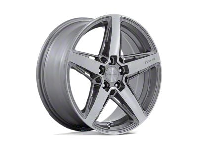 Niche Teramo Anthracite Brushed Face Tint Clear Wheel; 18x8; 30mm Offset (84-01 Jeep Cherokee XJ)