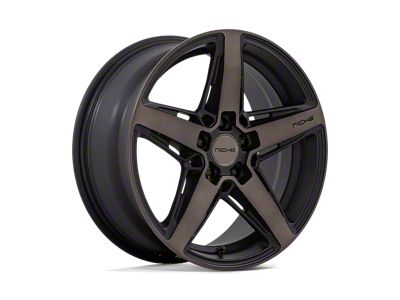 Niche Teramo Matte Black with Double Dark Tint Face Wheel; 18x8; 40mm Offset (84-01 Jeep Cherokee XJ)