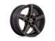 Niche Teramo Matte Black with Double Dark Tint Face Wheel; 18x8; 40mm Offset (84-01 Jeep Cherokee XJ)