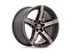 Niche Teramo Matte Black with Double Dark Tint Face Wheel; 20x10.5; 20mm Offset (84-01 Jeep Cherokee XJ)