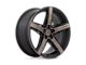 Niche Teramo Matte Black with Double Dark Tint Face Wheel; 20x10.5; 30mm Offset (84-01 Jeep Cherokee XJ)