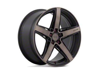 Niche Teramo Matte Black with Double Dark Tint Face Wheel; 20x10.5; 40mm Offset (84-01 Jeep Cherokee XJ)