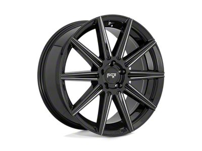 Niche Tifosi Gloss Black Milled Wheel; 20x10.5; 40mm Offset (84-01 Jeep Cherokee XJ)