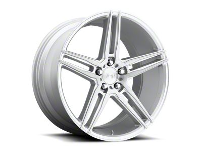 Niche Turin Gloss Silver Machined Wheel; 18x8; 40mm Offset (84-01 Jeep Cherokee XJ)