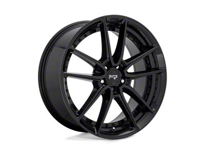 Niche DFS Gloss Black Wheel; 22x10.5; 35mm Offset (20-24 Jeep Gladiator JT)