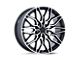 Niche Calabria 5 Gloss Black Machined Wheel; 20x9; 35mm Offset (93-98 Jeep Grand Cherokee ZJ)