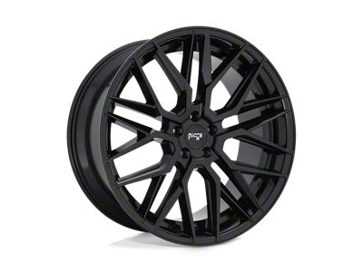 Niche Gamma Gloss Black Wheel; 22x9; 35mm Offset (22-24 Jeep Grand Cherokee WL)