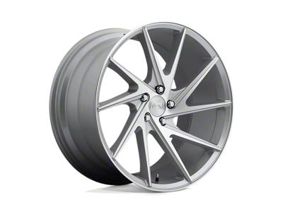 Niche Invert Gloss Silver Machined Wheel; 20x10.5; 45mm Offset (93-98 Jeep Grand Cherokee ZJ)