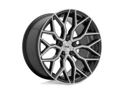 Niche Mazzanti Gloss Black Brushed Face Wheel; 19x9.5; 25mm Offset (93-98 Jeep Grand Cherokee ZJ)